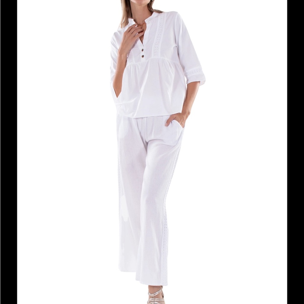White Peruvian cotton top